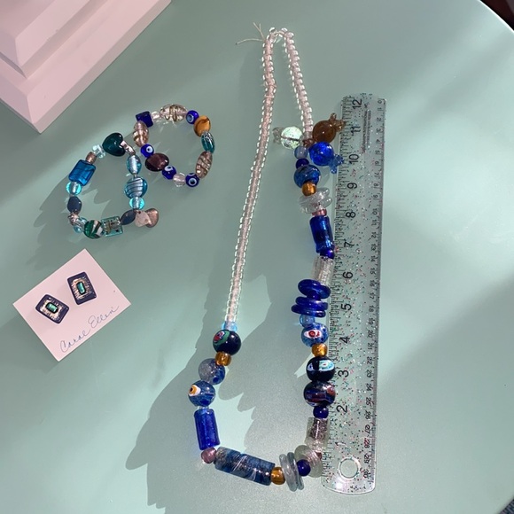 Glass jewelry set - Picture 3 of 15